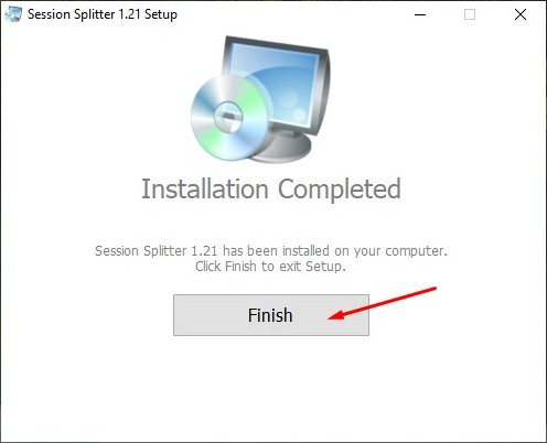 Session Splitter Setup- finish